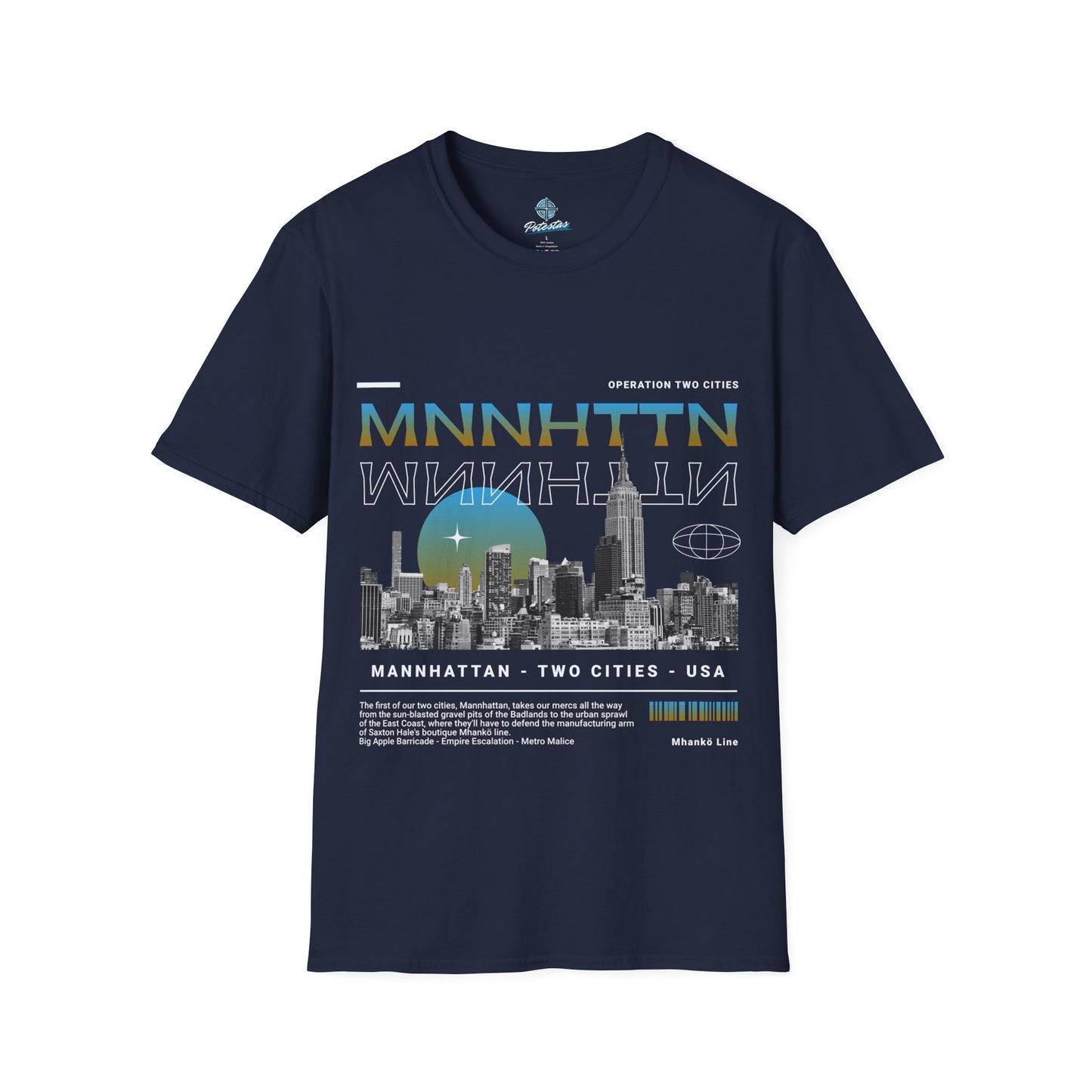 Mnnhttn Front Print T Shirt