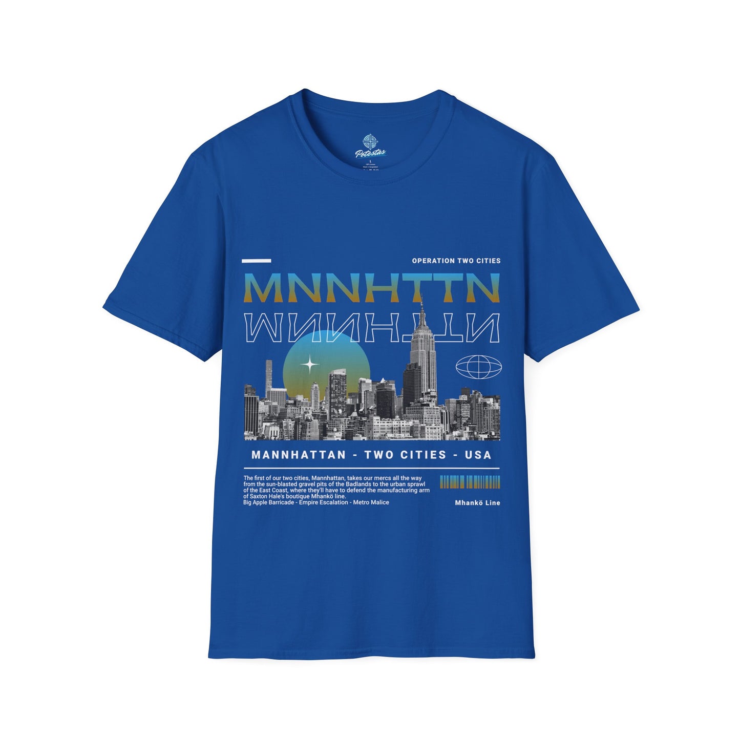 Mnnhttn Front Print T Shirt