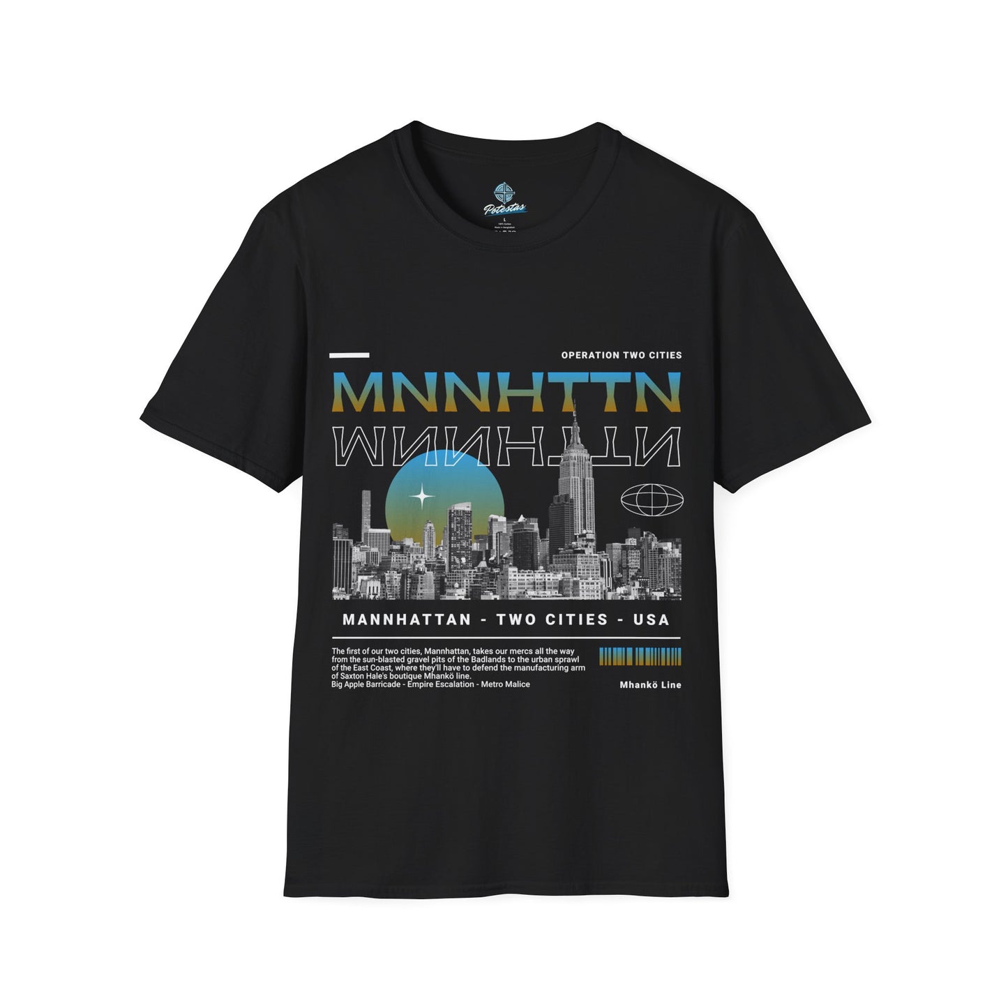 Mnnhttn Front Print T Shirt