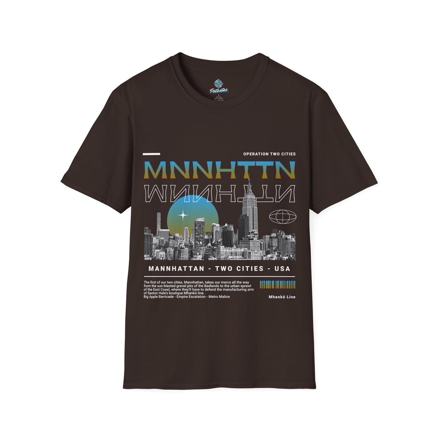 Mnnhttn Front Print T Shirt