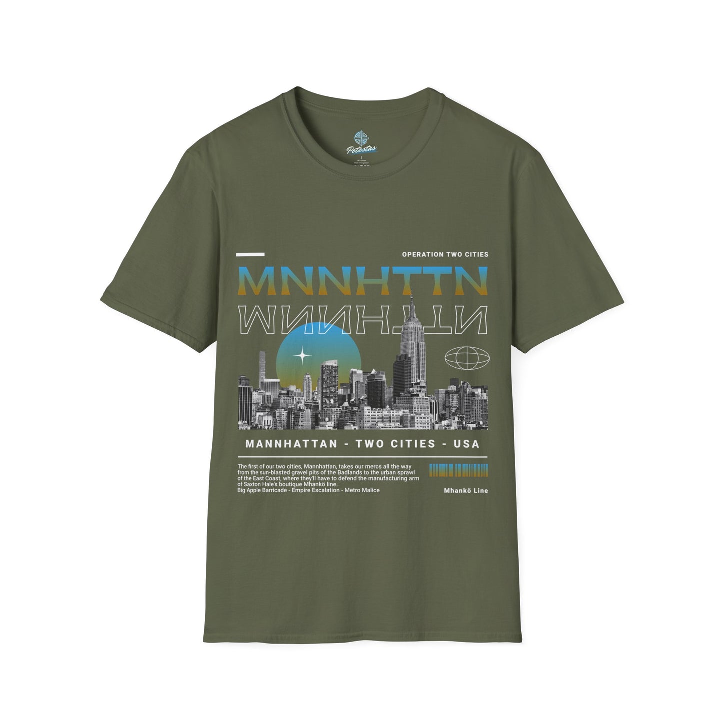 Mnnhttn Front Print T Shirt
