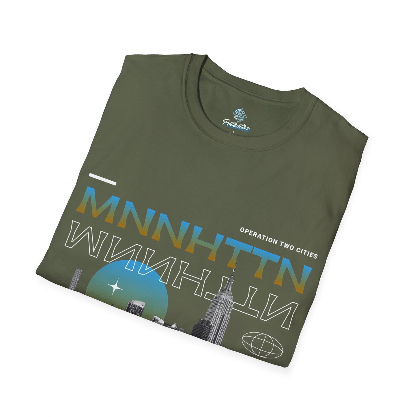 Mnnhttn Front Print T Shirt